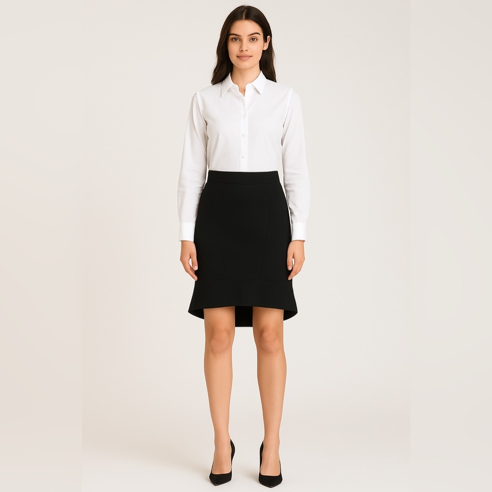 Alexander Wang Black High-Low Pencil Skirt Size 4
